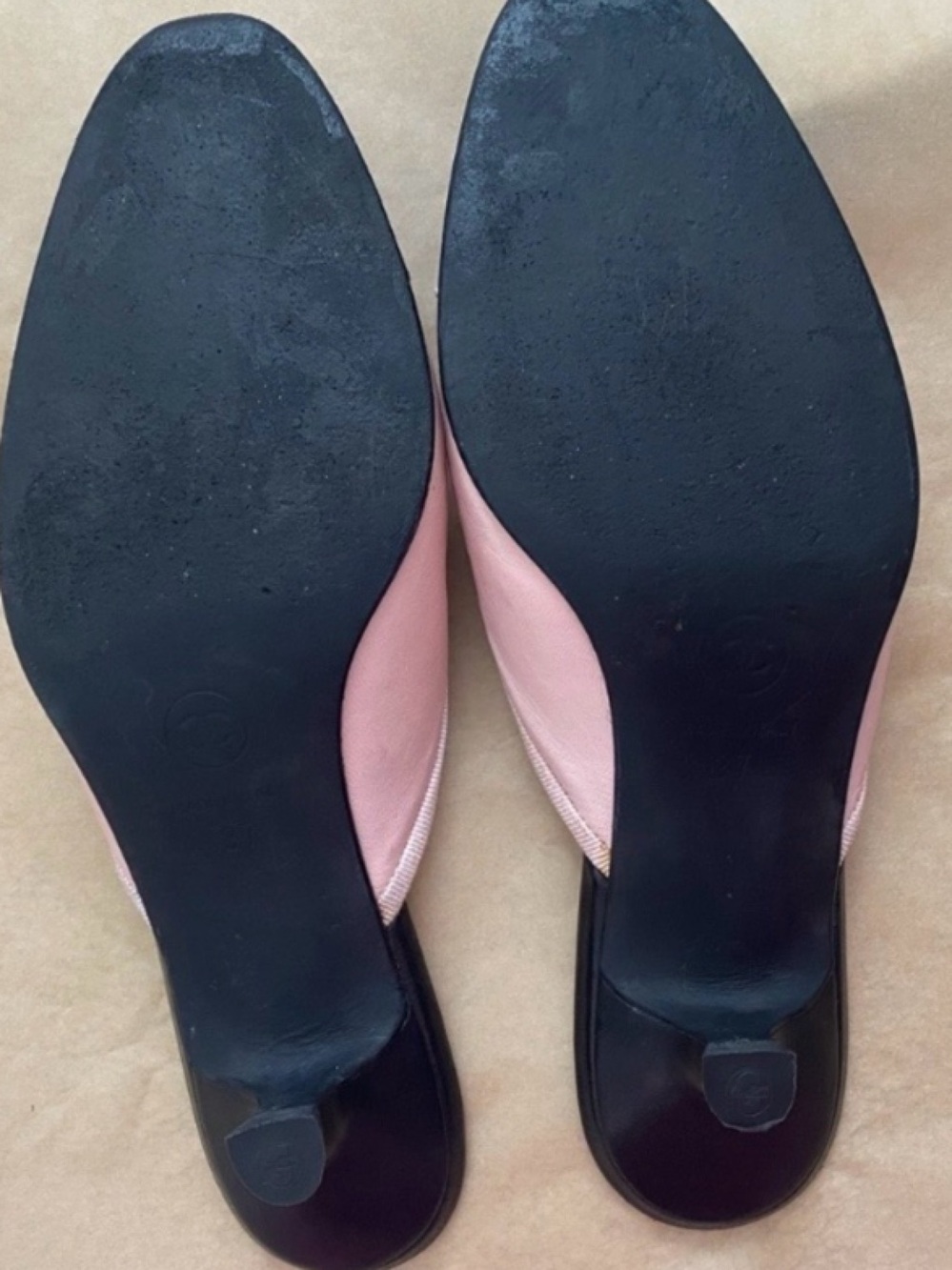 Chanel Pink Heels Vintage Chanel Pink Shoes Chanel Pink Black Mules - Picture 4 of 7
